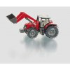 Siku Farmer 1985 traktor Massey Ferguson s červeným nakladačom 1:50 Siku Farmer 1985 traktor Massey Ferguson s červeným nakladačom 1:50