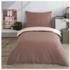 Jednofarebné obliečky bavlnené Charming hnedo-krémové EMI, Štandardný set jednolôžko obsahuje 1x 140x200 + 1x 70x90 Jednofarebné obliečky bavlnené Charming hnedo-krémové EMI, Štandardný set jednolôžko obsahuje 1x 140x200 + 1x 70x90
