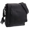 Pánska kožená taška cez rameno Mustang San Marino čierna Pánska kožená taška cez rameno Mustang San Marino čierna