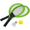 Rulyt Set na plážové hry tenis/badminton 2xraketa, soft miček, badm. Košík, zelená Rulyt Set na plážové hry tenis/badminton 2xraketa, soft miček, badm. Košík, zelená