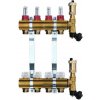 Mosazný rozdělovač s automatickým odvzdušněním - 4 cestný (06431407) Mosazný rozdělovač s automatickým odvzdušněním - 4 cestný (06431407)