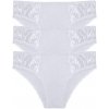 Helga bavlnené nohavičky s čipkou 9086 - 3 ks M biela Helga bavlnené nohavičky s čipkou 9086 - 3 ks M biela