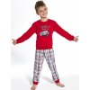 Chlapčenské pyžamo s patentami - Cabrio 110-116 Červená Dlhé Chlapčenské pyžamo s patentami - Cabrio 110-116 Červená Dlhé