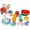 LEAN Toys Vodné zvieratá Gumová kúpacia súprava Morské tvory 17 kusov LEAN Toys Vodné zvieratá Gumová kúpacia súprava Morské tvory 17 kusov