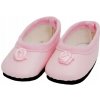 Paola Reina Topánky pre bábiky 32 cm Nízke ružové s kvetinou