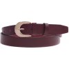 Špongr dámsky kožený opasok 3017 vínový