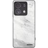 Picasee silikónový čierny obal pre Xiaomi Redmi Note 13 Pro 4G - White marble