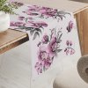Biante Bavlnený behúň na stôl Sandra SA-623 Lila orchidey na bielom 45x140 cm Biante Bavlnený behúň na stôl Sandra SA-623 Lila orchidey na bielom 45x140 cm