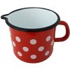 METALAC Hrnček červený, bodkovaný 12cm 1,2lt METALAC Hrnček červený, bodkovaný 12cm 1,2lt
