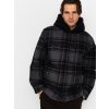 Vans Piedmont Hooded Plaid Shacket black/asphalt heather