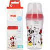 Nuk Perfect Match dojčenská fľaša Mickey temperature control red 260 ml