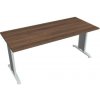 Rokovací stôl Flex, 180x75,5x80 cm, orech/kov Hobis Rokovací stôl Flex, 180x75,5x80 cm, orech/kov Hobis