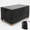 Záhradný obal na súpravu 215 x 215 x 80 cm čierny Záhradný obal na súpravu 215 x 215 x 80 cm čierny
