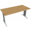 Rokovací stôl Flex, 160x75,5x80 cm, dub/kov Hobis Rokovací stôl Flex, 160x75,5x80 cm, dub/kov Hobis