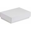 Darčeková krabička s vekom 200x125x50/40 mm, biela Darčeková krabička s vekom 200x125x50/40 mm, biela