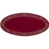 Sander Oválne prestieranie Starlight burgundy 28x58cm