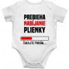 Prebieha nabíjanie plienky – body s potlačou - Tričkový | 12M | Biela | Body Prebieha nabíjanie plienky – body s potlačou - Tričkový | 12M | Biela | Body