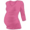 Jožánek tehotenské tričko Vanda 3/4 rukáv, ružové