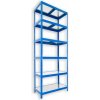 Biedrax Regál 60 x 60 x 240 cm modrý 6 políc pozink
