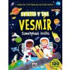 samolepková svietiaca knižka vesmír