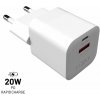 Mini sieťová nabíjačka FIXED s výstupom USB-C a USB, podpora PD a QC 3.0, 20 W, biela Mini sieťová nabíjačka FIXED s výstupom USB-C a USB, podpora PD a QC 3.0, 20 W, biela