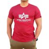 Alpha Industries Basic T-Shirt RBF red tričko pánske červené
