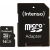 INTENSO Micro SDHC Karta 16GB CL10, UHS-1 PROFESSIONAL + Adaptér (3433470) INTENSO Micro SDHC Karta 16GB CL10, UHS-1 PROFESSIONAL + Adaptér (3433470)