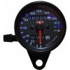 Univerzálny okrúhly analógový tachometer s ukazovateľmi (svetlá, smerovky, neutrál) Univerzálny okrúhly analógový tachometer s ukazovateľmi (svetlá, smerovky, neutrál)