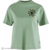 Fjällräven Fjällblomster Logo dámske tričko, misty green S Fjällräven Fjällblomster Logo dámske tričko, misty green S