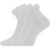 Boma Krajik Dievčenské slabé ponožky 3 páry biela