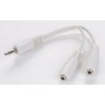 Gembird stereo jack M 2x jack F, 3,5mm, 10cm, retail