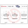 BREMBO Sada brzdových doštičiek P 50 119 BREMBO Sada brzdových doštičiek P 50 119