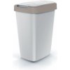 Rauman Odpadkový kôš s farebným vekom, 12 l hnedá / sivá