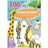 JiriModels Omaľovánka ZOO so samolepkami