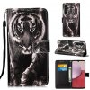 Peňaženkové kožené puzdro na Samsung Galaxy A25 5G - Black And White Tiger Peňaženkové kožené puzdro na Samsung Galaxy A25 5G - Black And White Tiger