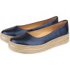 Vlnka Dámske kožené baleríny na platforme Belinda modrá veľkosti obuvi - dospelí 38 Vlnka Dámske kožené baleríny na platforme Belinda modrá veľkosti obuvi - dospelí 38