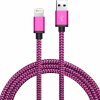 AppleKing opletený nabíjací a synchronizačný kábel USB-A 2.0 / Lightning pre iPhone / iPad / iPod / AirPods - 1 m - fuksiový - možnosť vrátiť tovar ZADARMO do 30tich dní AppleKing opletený nabíjací a synchronizačný kábel USB-A 2.0 / Lightning pre iPhone / iPad / iPod / AirPods - 1 m - fuksiový - možnosť vrátiť tovar ZADARMO do 30tich dní