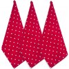 ARÔME HOME Sada 3 ks - Utierka 50*70 cm, červená s bielymi bodkami ARÔME HOME Sada 3 ks - Utierka 50*70 cm, červená s bielymi bodkami