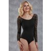 Body dámske DOREANSE 12410 s čipkou XL čierna Body dámske DOREANSE 12410 s čipkou XL čierna