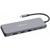 VERBATIM Hub USB-C Pro Multiport 13 Port, 6x USB-A, 2x USB-C, 2x HDMI, DP, RJ45, 3.5mm Jack audio, šedá 32153 VERBATIM Hub USB-C Pro Multiport 13 Port, 6x USB-A, 2x USB-C, 2x HDMI, DP, RJ45, 3.5mm Jack audio, šedá 32153