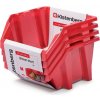Prosperplast Bineer Short Set 272 x 238 x 236 4ks červený Prosperplast Bineer Short Set 272 x 238 x 236 4ks červený