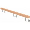 Drevené madlo BUK a nerezové držiaky, JP40x40mm/L2000mm Drevené madlo BUK a nerezové držiaky, JP40x40mm/L2000mm