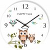 Detské hodiny na stenu so sovičkami - vzor 2 Detské hodiny na stenu so sovičkami - vzor 2