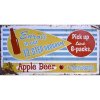 Ceduľa značka Apple Beer 30,5cm x 15,5cm Plechová tabuľa Ceduľa značka Apple Beer 30,5cm x 15,5cm Plechová tabuľa