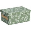 ZELLER PRESENT Úložný box bavlna polyester 28 x 19 x 13 cm zelený