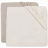 Jollein Napínacia plachta Oatmeal/Sand 140x150x70x75 2 ks