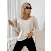 Fashionweek Dámsky sveter s výstrihom do „V“ UB-ARTEMIS Farba: Béžový, Veľkosť: Universal Fashionweek Dámsky sveter s výstrihom do „V“ UB-ARTEMIS Farba: Béžový, Veľkosť: Universal