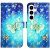 Peňaženkové 3D puzdro na Galaxy A35 5G - Zlatý Motýľ Peňaženkové 3D puzdro na Galaxy A35 5G - Zlatý Motýľ