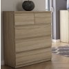 Komoda s 5 zásuvkami Carlos, dub sonoma, 75 cm Komoda s 5 zásuvkami Carlos, dub sonoma, 75 cm