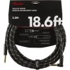 Fender Deluxe Series 18.6' Instrument Cable Black Tweed Angled Fender Deluxe Series 18.6' Instrument Cable Black Tweed Angled